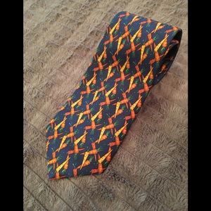 Burberry silk carrot patch tie